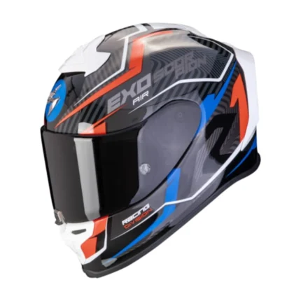 Casque SCORPION EXO-R1 Evo Air Coup Noir-Rouge-Bleu