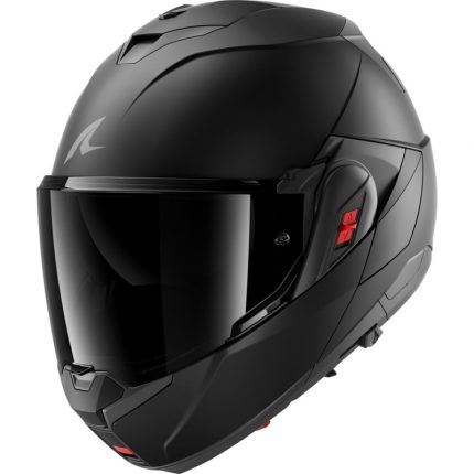 Shark Oxo Dark Shadow Noir Mat Polycarbonate Casque modulable robuste et pratique